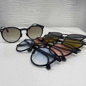 [옷자락]남자 여자 폴딩 해외여행 휴대용 틴트 뿔테 선글라스