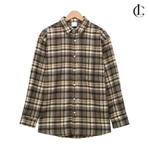 여자 셔츠 체크 루즈핏 겨울 기모 남방 LAND003