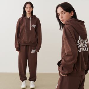 [비치스앤크림][SET]ORIGINAL LOGO HOODIE SET UP-BROWN