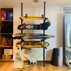 스노우보드 거치대 가정용 정리대 데크 이동식 보관 블랙