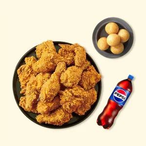 (자담치킨) 후라이드치킨+치즈볼+콜라1.25L