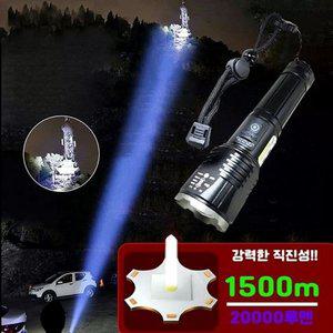 고품질 손전등 LED 라이트 Laser 충전식 26650충전지 랜턴 p1 줌라이트 서치라이트 써치라이트 (WFH09PX)