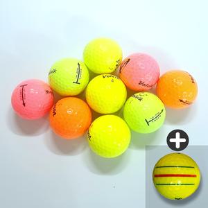 볼빅 마그마 로스트볼 A+ 3피스 삼선퍼터라인 컬러볼 20알