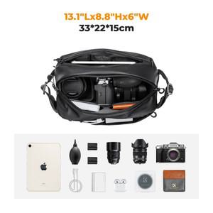 KF Concept 10L 카메라 숄더백 디지털 캐논/니콘/소니/DJI Drone 경량 여행 사진 슬링 백 운반 파우치