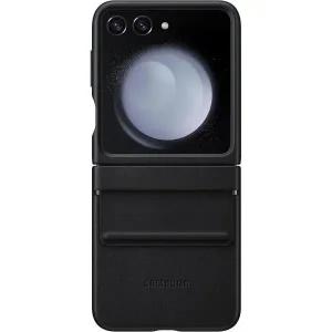 갤럭시 Z 플립5 플랩 에코 가죽 휴대폰 케이스 프리미엄 보호 커버 미니멀리스트 디자인 부드러운 텍스처