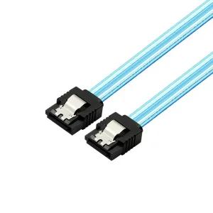 마하링크 SATA3케이블 6Gb/s Lock 투명 블루 0.5M ML-S3LIB