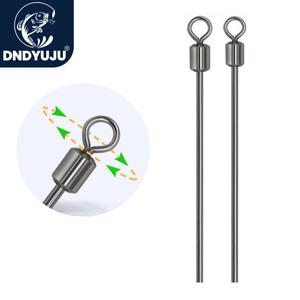 호환 20PCS 스틸 와이어 긴 극 낚시 회전 볼 베어링 솔리드 링 잉어 악세사리 롤링