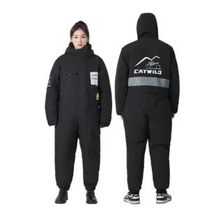 배달 우주복 겨울 방한용품 방한복 바이크 일체형 방한