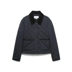 나이스클랍 코듀로이배색 퀼팅점퍼 A251PWD101