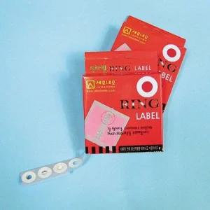 세모네모 601B 링라벨 BOX 1000pcs 표지판 스티커라벨 팬시스티커