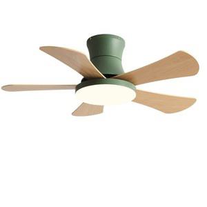 파스텔 조명 실링팬 천장 소형 무선 특이한 30인치 48인치 샹들리에 안방 바람