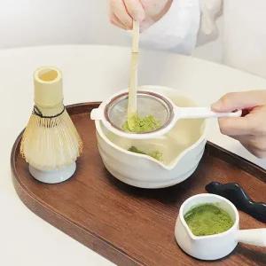 57도씨 도자 말차 다완 다도 세트 차선 차시 7P 세트