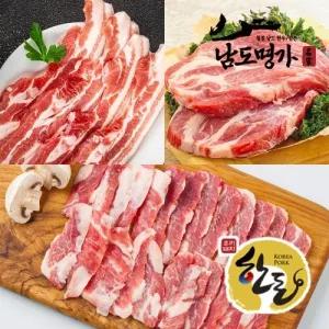 [남도명가] 한돈 삼겹살400g+생목살300g+가브리살300g (층1Kg/1등급/구이용/냉장)