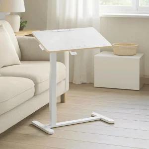 S200W 이동식 각도조절(90도) 보조 사이드테이블 스토퍼 책상 간이 테이블 탁