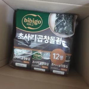 비비고 초사리 곱창돌김 5g 12입 x 3개