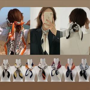 프렌치시크 데일리 스카프 20종(70*70) 쉬폰 실크 가을 스카프