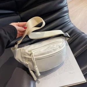 데일리 학생 바디백 인기 보조 슬링백 아이보리 가방 여자웨이스트백 여행용힙색 남성웨이스트