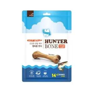 [콩심팥심]애견간식 오래씹는껌 덴탈케어 헌터본 연어 16개입