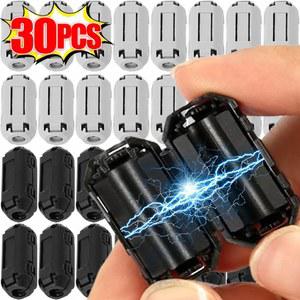 토 달 페라이트 코어 클램프 노이즈 필터 마그네틱 클립 억제 케이블 스피커 비디오 라디오 와이어용 소프트