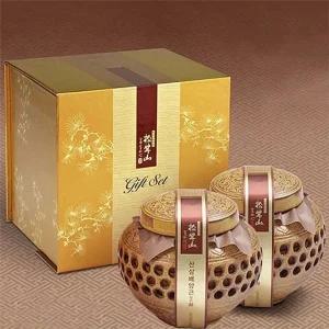 참자연 산삼배양근 담은꿀 도자기선물세트(600g2병) (WFJSL49)