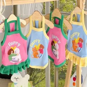 곰돌이펫 퓨리 강아지 원피스 퓨리나시 사계절 데일리 웨어 반려견 패션 의류