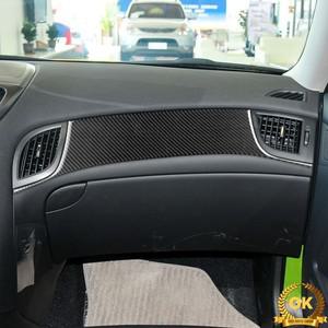 현대 제네시스 쿠페 2013-2016 실제 탄소 섬유 스티커 공동 드라이버 계기판 자동차 액세서리 인테리어 장