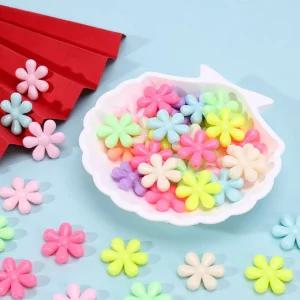 꽃비즈 여섯잎 팔찌 키링 만들기 약500g 도매링부자재 레진아트재료 매듭만들기 동대문