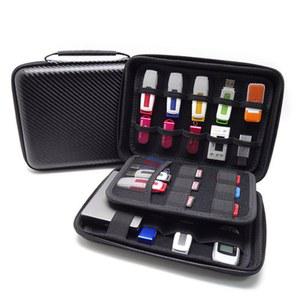 하드 드라이브 가방 전자 휴대용 케이스 Universial Shockproof 대용량 방수 주최자 플래시 액세서리 USB