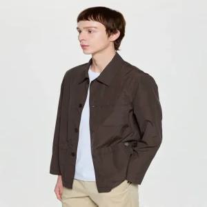 헤지스 남성 25FW [클래식] 브라운 경량 헤지로우 워크 자켓 HZJU5C300W2