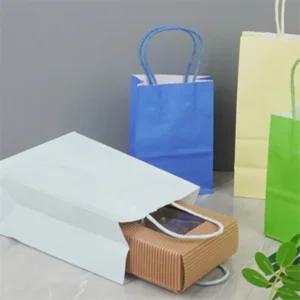 알찬곳간 미니 컬러 종이 쇼핑백 선물용종이가방