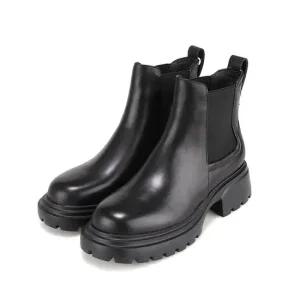 바바라 소가죽 베이직 볼드 여성 앵클부츠 5.5cm_AAH862BK