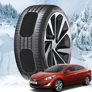 아반떼AD 붙이는 스노우체인 스노우캐치 스노우체인 작물체인 우레탄체인 스노우캐치