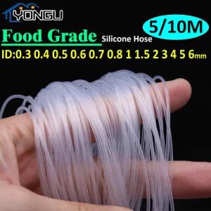 주름호스 호수 5-10M롤 투명 실리콘 호스 ID 03 04 05 06 08 1 2 6mm 모세관 튜브
