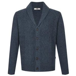 [닥스](센텀시티점)25년 FW 울100 숄카라 아가일조직 가디건 DLW1SWCD103B1