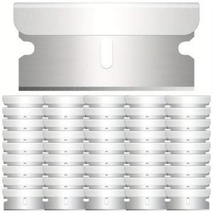 [호환] 50/100팩 면도날 단일 모서리, 산업용 블레이드, 라벨 제거용 스크레이퍼 접착제, 유리용 평면