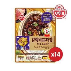 오뚜기 오즈키친_갈릭비프짜장 180G x 14개