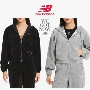 뉴발란스  NBMDE4W922   W 벨루아 골지 후드집업