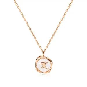 [신세계라이브쇼핑][비앤비골드] 14K 물결 자개 코인 이니셜 체인 목걸이 MNN41959