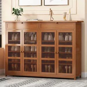 현관 나무신발장 원목 인테리어