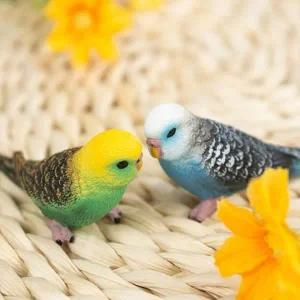 앵무새 미니어처 조경 장식 동물 잔디 입상 인공 소품