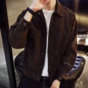 [라일리] Rly 남성 스웨이드 골덴 자켓 캐주얼 카라 간절기 패