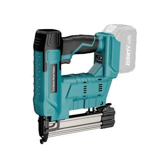 전기타카 실타카 타정기 레일건 18V 마키타 배터리용 2 in 1 전기 네일 손톱 러 스테이플러 건 목공용 무선