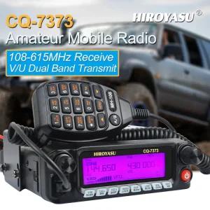 밴드 패널 Rx 50W 에어 생활용무전기 8 CQ7373 듀얼 VU 분리형 모바일 아마추어 전면 100Ch Tx 10615MHz