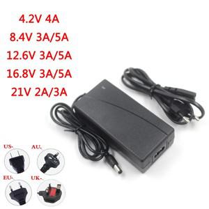 리튬 폴리머 배터리 팩 EU/US 용 4.2V 8.4V 12.6V 16.8V 21V 25.2V 2A 3A 4A 5A 지능 리튬 이온 배터리 충