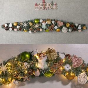 아트박스/플라워트리 크리스마스 장식 가랜드 센터피스 엔틱클루링 150cm