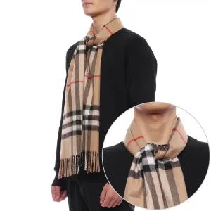[롯데백화점]버버리 25FW 남성 체크 캐시미어 머플러 8076576 ARCHIVE BEIGE M 25F