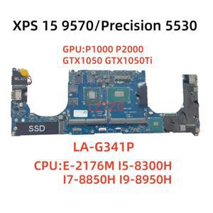 Dell XPS 15 9570 Precision 5530 노트북 마더보드 E-2176M I5 I7 I9-8th CPU GTX1050/1050Ti P1000/P2000