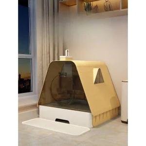 대형 탈취 고양이 집모양 밀폐형 고양이이글루 특대형 화장실