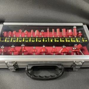 고품질 루터 홈파기날 목공 DIY 모따기 24PCS 트리머 비트SET (WC7BC87)