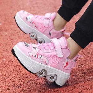 바퀴달린 4륜 롤러슈즈 신발 입문용 스케이트 운동화